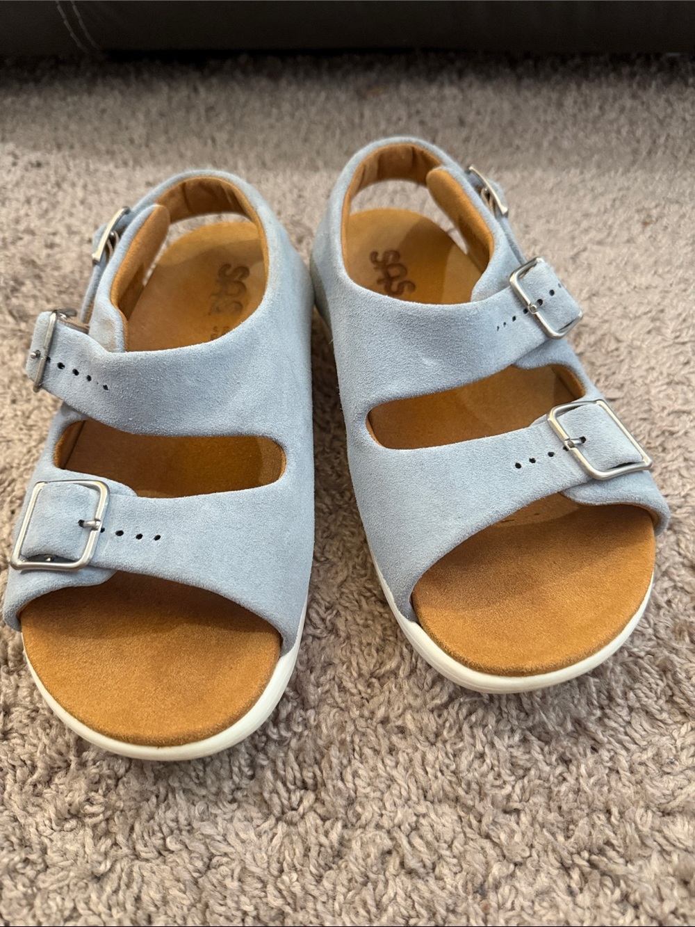 SAS Sky Blue Women’s Sandals - Size 6.5W